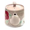 Hasami ware by Yamashita featuring a glazed camellia floral approximately 430ml teapot, hand-painted, Pottery, pattern, capacity.