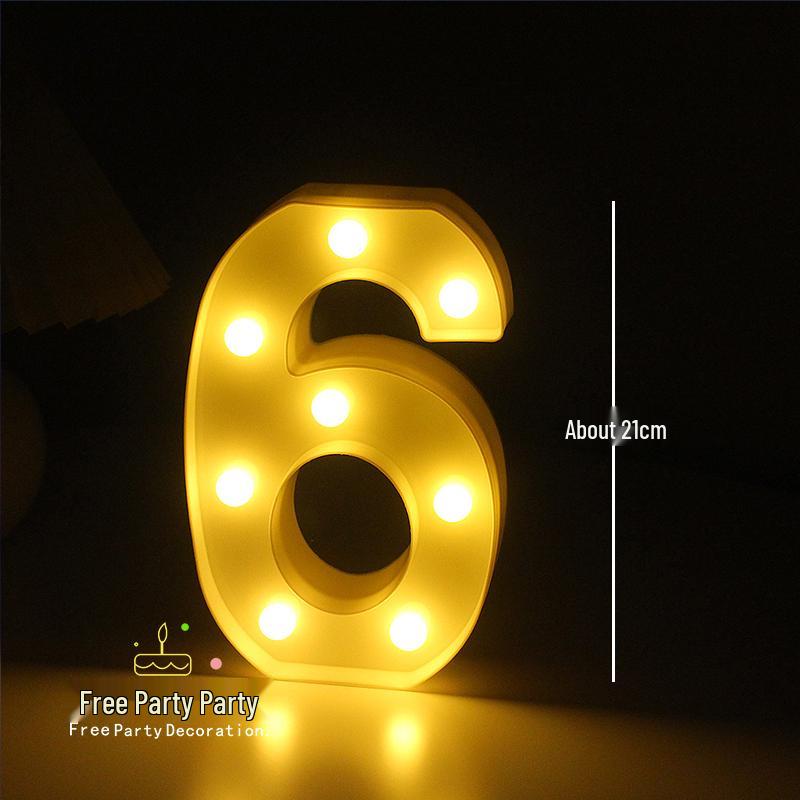 LED Happy Birthday String Lights for Party & Photo Decoration