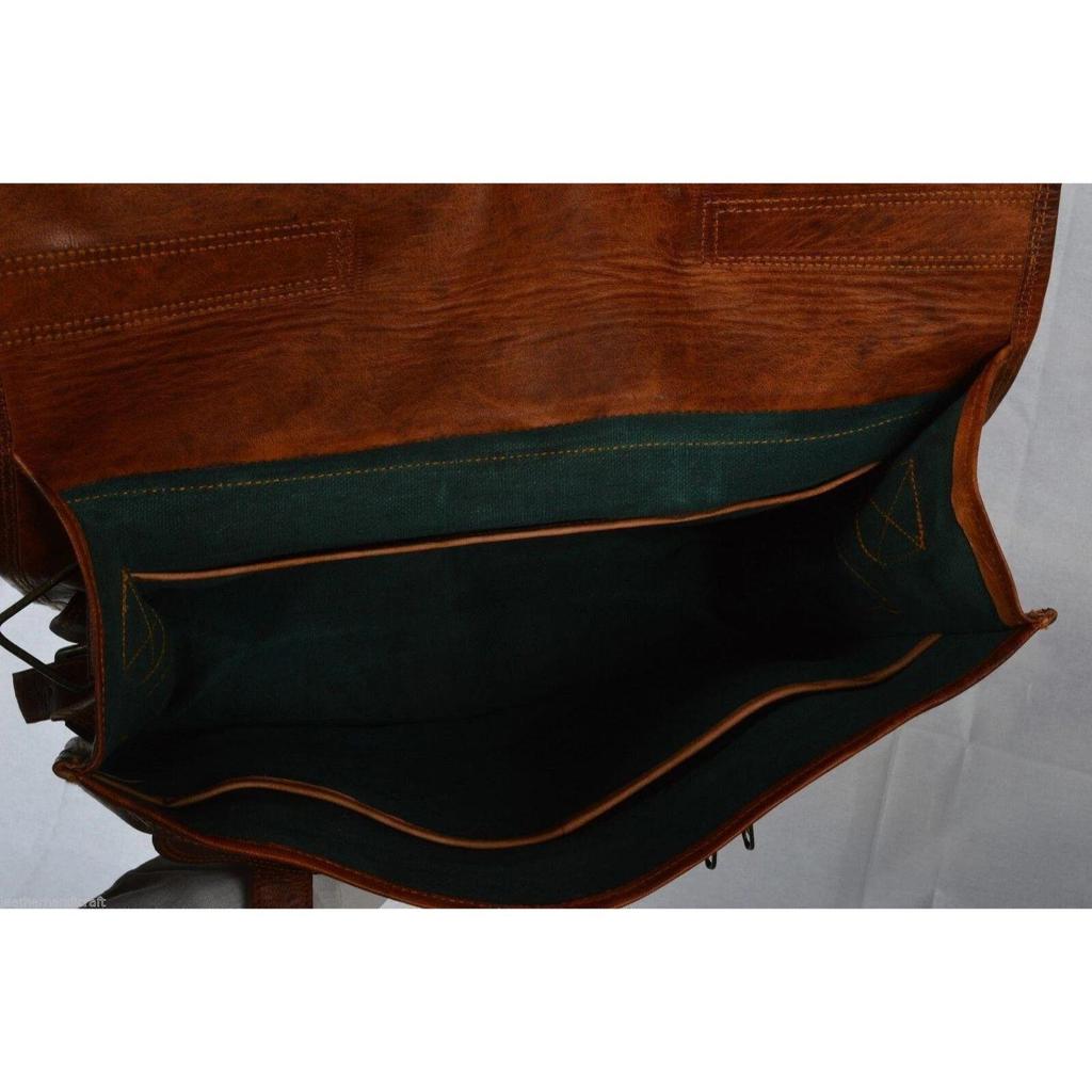 New Men Leather Messenger Shoulder Satchel Laptop Briefcase Bag Crossbody