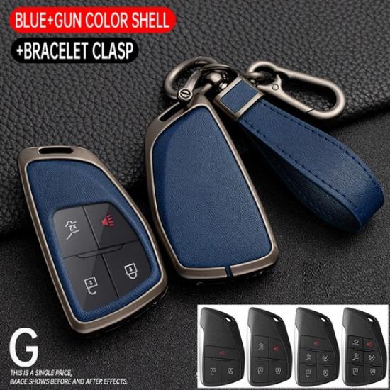 1Pc Zinc Alloy Remote Key Fob Cover Case For Chevy Suburban Silverado Tahoe