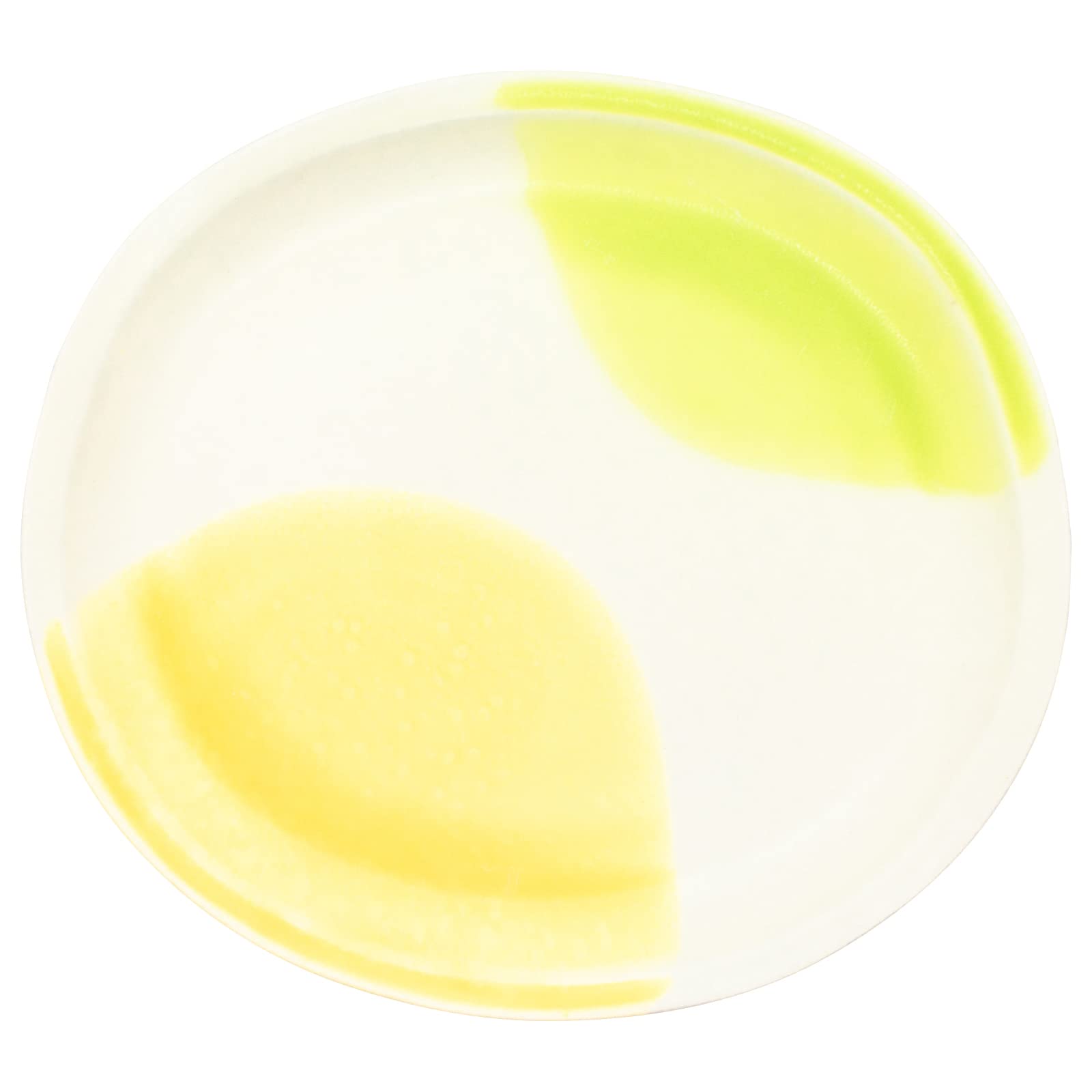 

Aito Seisakusho Oval 24 x 22 Lemon Mino Microwave and Dishwasher Made in Product Number 262051 Tokimeki Color Plate/Pasta Dish, Approx. cm, Yellow, жёлтый