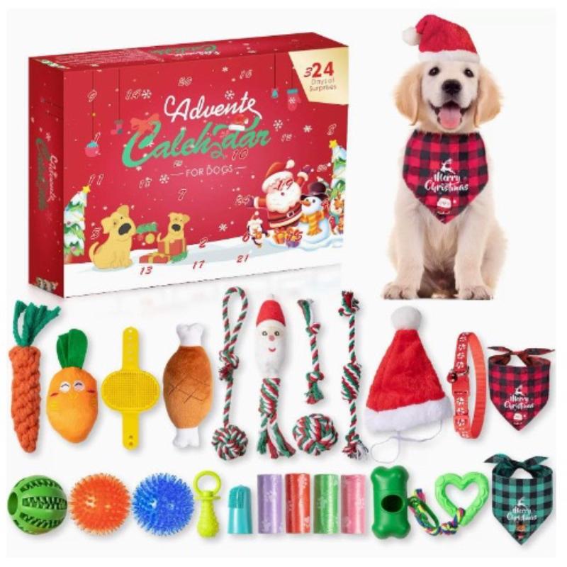 Pet Surprise Box Christmas Countdown Advent Calendar - 12/24 Days Cat Toy Blind Box Cats Accessories