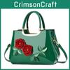 Stylish Highend Pu Shoulder Bag With Contrast Flower Design For Daily Use