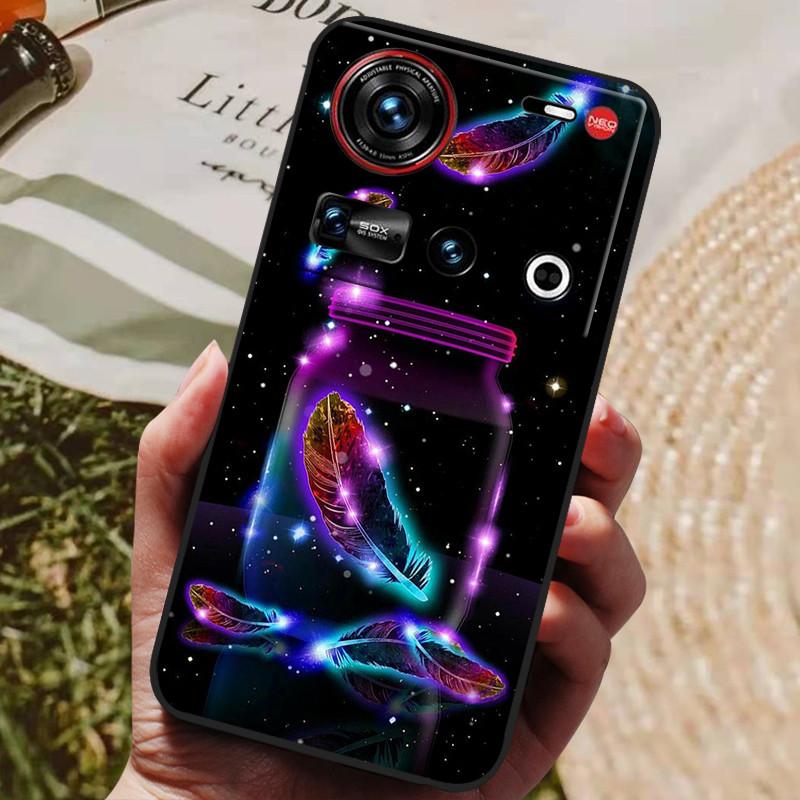Pro pouzdro ZTE Nubia Z70 Ultra 5G 6,85'' Černé silikonové TPU měkký kryt telefonu pro Nubia Z70 Ultra Ochranné zadní kryty Z 70 Ultra