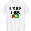 Guyanese And Proud Guyana Flag Mashramani T-Shirt