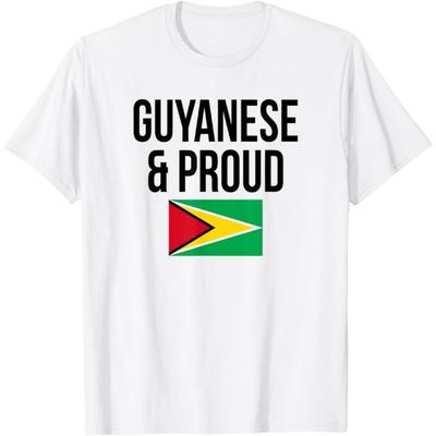 Guyanese And Proud Guyana Flag Mashramani T-Shirt