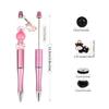 18x DIY Beadable Ballpoint Pen Cute Cow Beadable Pens Kits Stationery Supplies