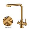 ULA Filtered Kitchen Faucets Hot and Cold Drinking Water 3-ways Filter Kitchen Sink Mixer 360 Rotation Taps