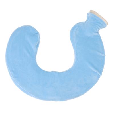 U Şeklinde Sıcak Su Torbası Isıtıcı Boyun Yumuşak Kauçuk Sıcak Su Torbası Çıkarılabilir Kumaş Kılıflı Hafif