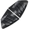 Car Rear Louver Window, Compatible with Honda City 2009-2014, Carbon Fiber Look Side Shutter Vent Trim