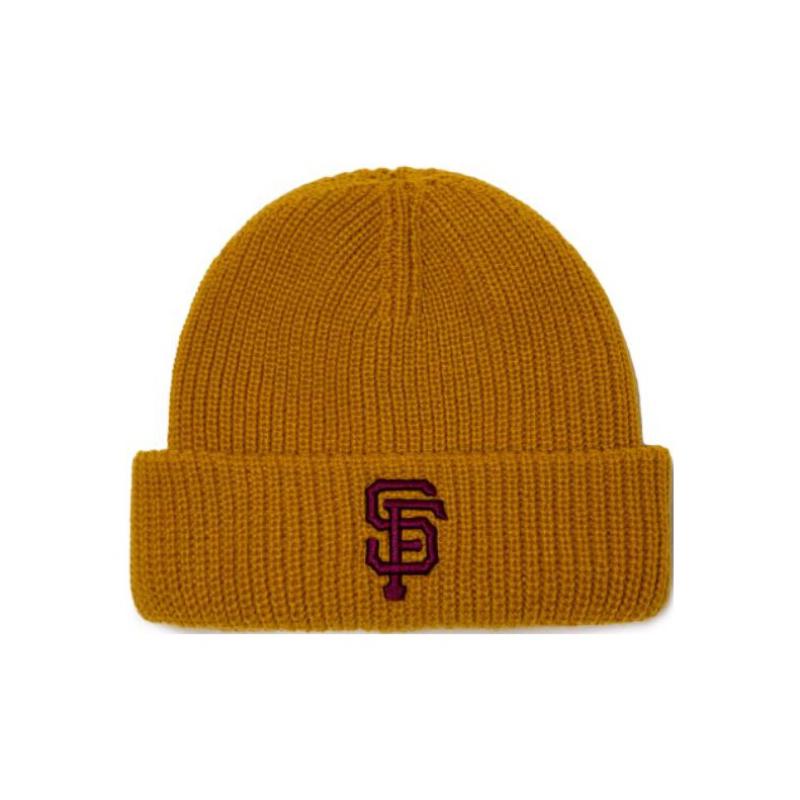 MLB Вязаная ткань Вышивка логотипа буквами Шапки Унисекс Желтый Мода 3ABNM0726-14MSD F жёлтый