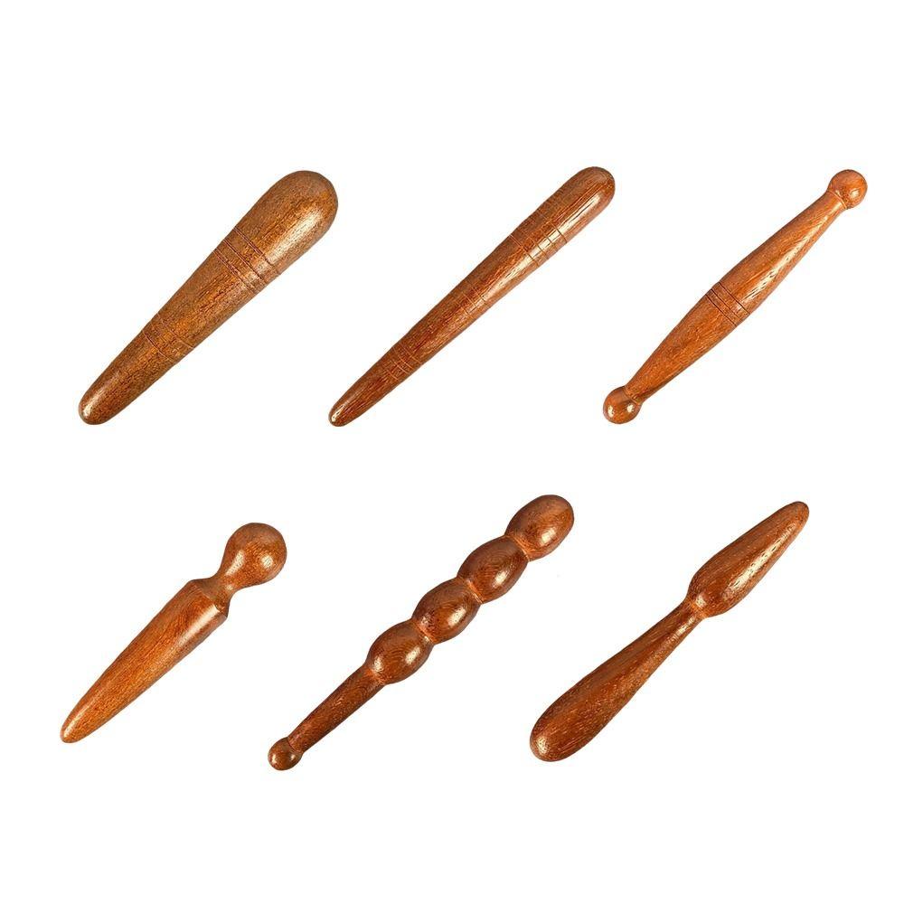 Wooden Body Massage Stick Round Head Foot Reflexology Massager  for Relieve Physical Fatigue