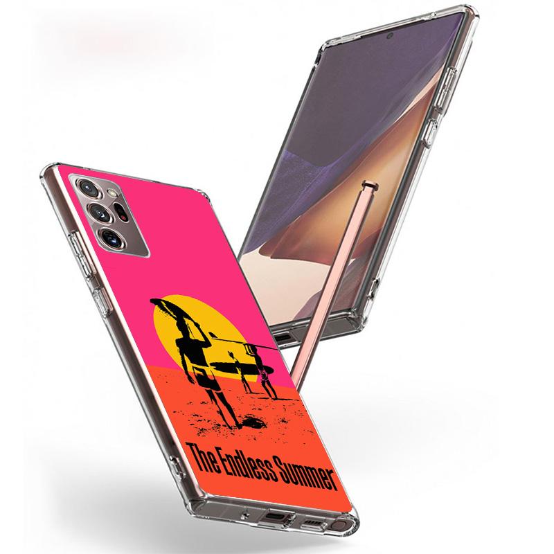 Surfbrett Surfen Surf-Mädchen Sommer Handyhülle für Samsung Galaxy S26 S25 Edge S23 S24 Ultra S22 Plus S21 S20 FE Einzigartige Hülle Sof