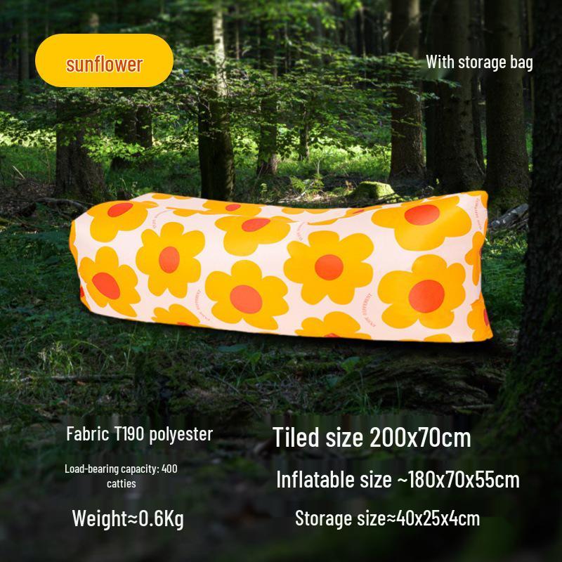 Portable Inflatable Sofa Bed for Outdoor Camping & Beach Lounging