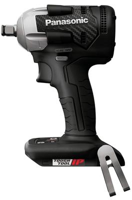 Panasonic Chiave a percussione ricaricabile Solo corpo Venduto Doppio Lunghezza totale Compatto 143mm utilizzando IP56 Nero (Batteria/caricabatterie/custodia separatamente) (14,4 V/18 V