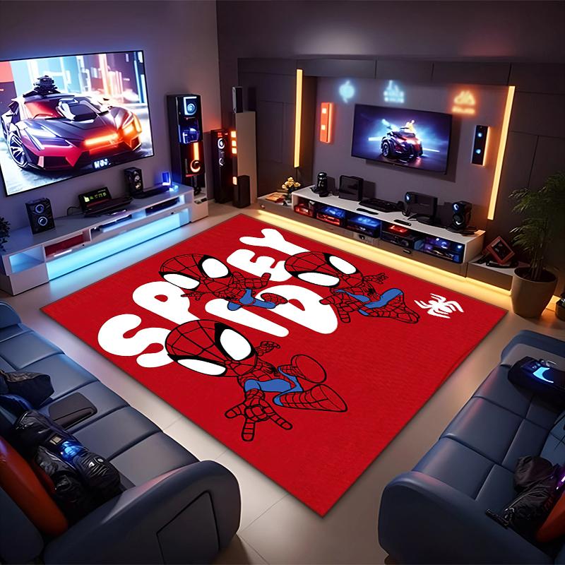 1PC Spider-Man Rug - Home Decoration Carpet For Living Room Bedroom Flooring Computer Chair Area Rug