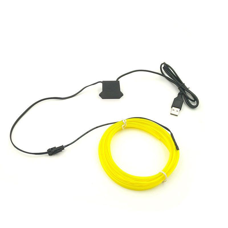 Vibrant Neon Led Light Glow El Wire String Rope For Stunning Party Decorations