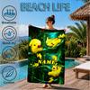 Custom Name Beach TowelPikachu Friends Microfiber Beach Towel Super Soft & Absorbent for Bath, Beach, Travel  Bath Time Accessory, Fan gifts