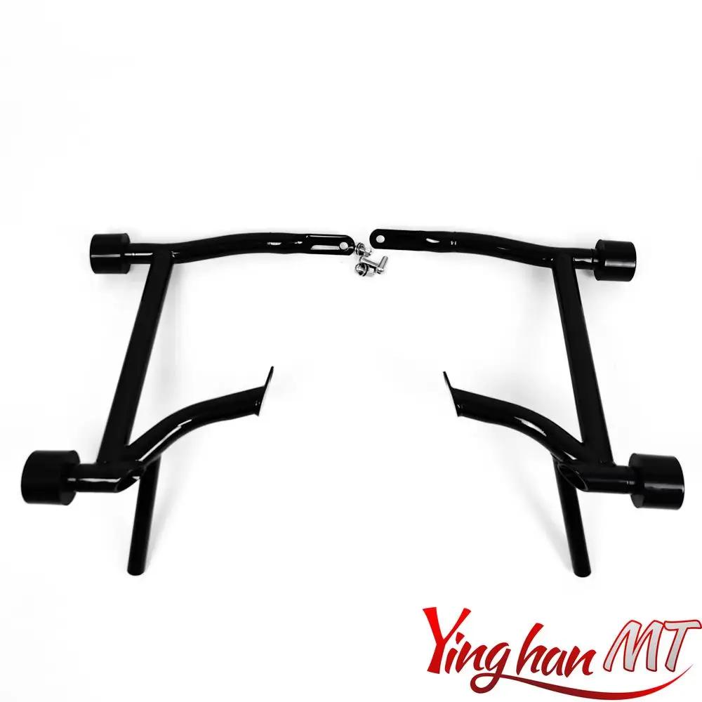 Motorcycle Rear Saddlebag Guard Rails Bracket For Harley Touring Electra Glide Ultra Road King Street Glide Road Glide 09-23