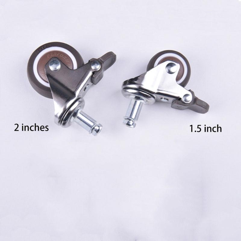 Universal Rubber Swivel Castor Widely Used for Office Floors Wood Hardwood Parquet Used for Furniture Easy To Clean