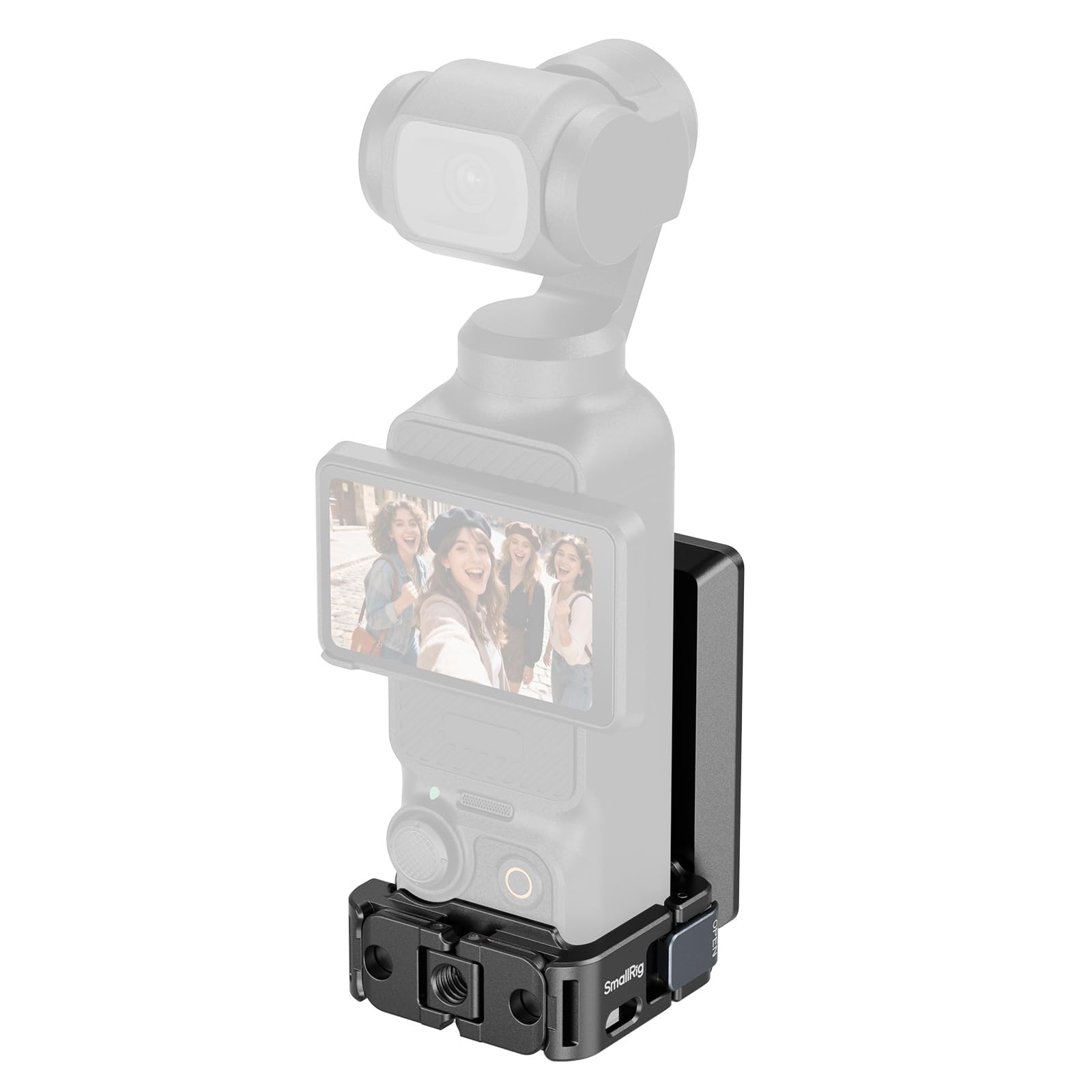 SmallRig Magnet Mount Stand for DJI Osmo Pocket 3/4 230° Adjustable Aluminum Alloy Cold Shoe 1/4 Inch Screw Steel Fence Refrigerator Compatible 5581