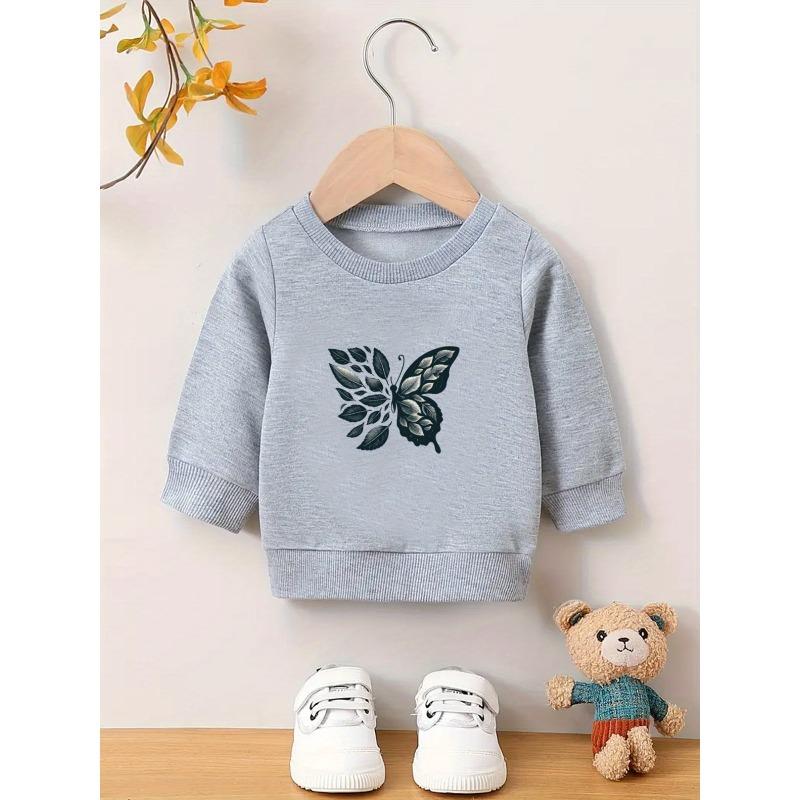 Kids Sweatshirt Unique And Stylish Print Pattern, Comfortable And Easy Spring And Autumn Lightweight Sweatshirt