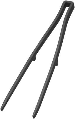 Yamazaki Silikon Kochzange, Schwarz, 6cm B x 2cm T x 28cm H, Turmform, Rutschfest, Hitzebeständig, 5196