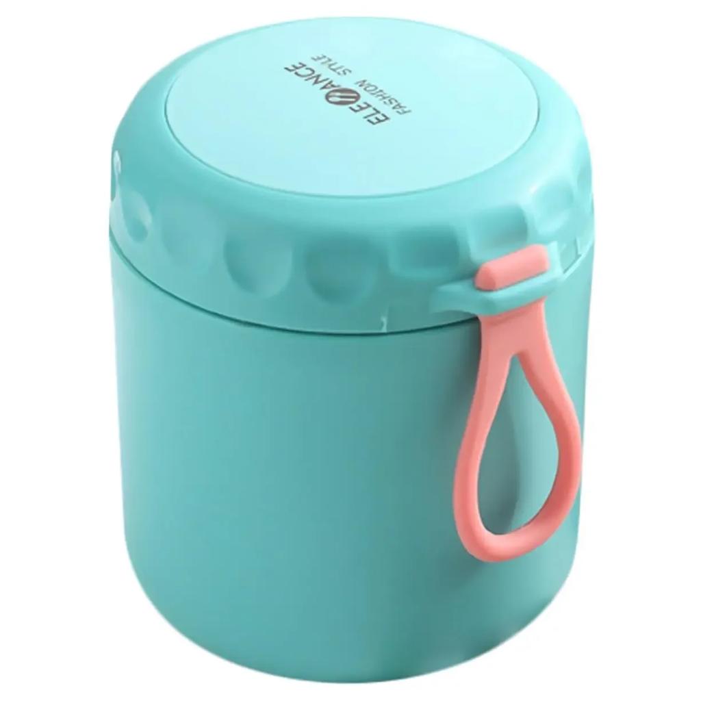 1pc Thermal Insulation Soup Porridge Jar Breakfast Cup with Spoon Parfait Cups Vacuum Insulated Water Bottle Soup Cup