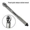 11-Piece 1/4 Preset Adjustable Torque Wrench Set with Quick-Release Ratchet