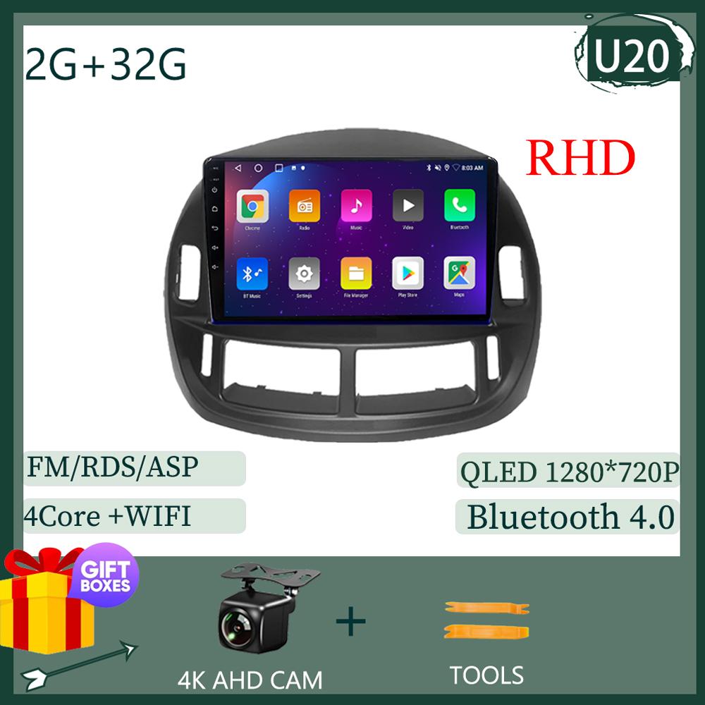 Touch QLED Screen Car Radio Android For Toyota Previa 2003 - 2008 LHD RHD Auto Stereo Video Player GPS Bluetooth WIFI DVD DSP BT