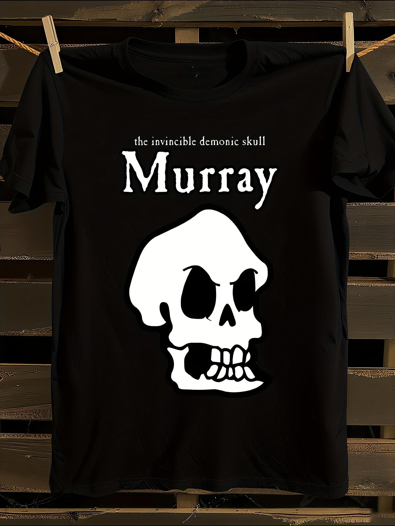 Gothic Skull and Murray Graphic T-shirt M