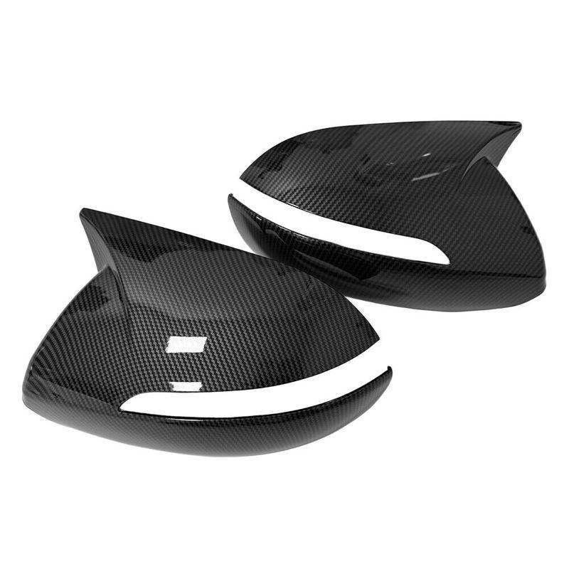 For Kia Sportage KX5 2011 2012 2013 2014 2015 ABS Car Rearview Side Mirror Cover Wing Cap Exterior Door Trim Adhesive Sticker