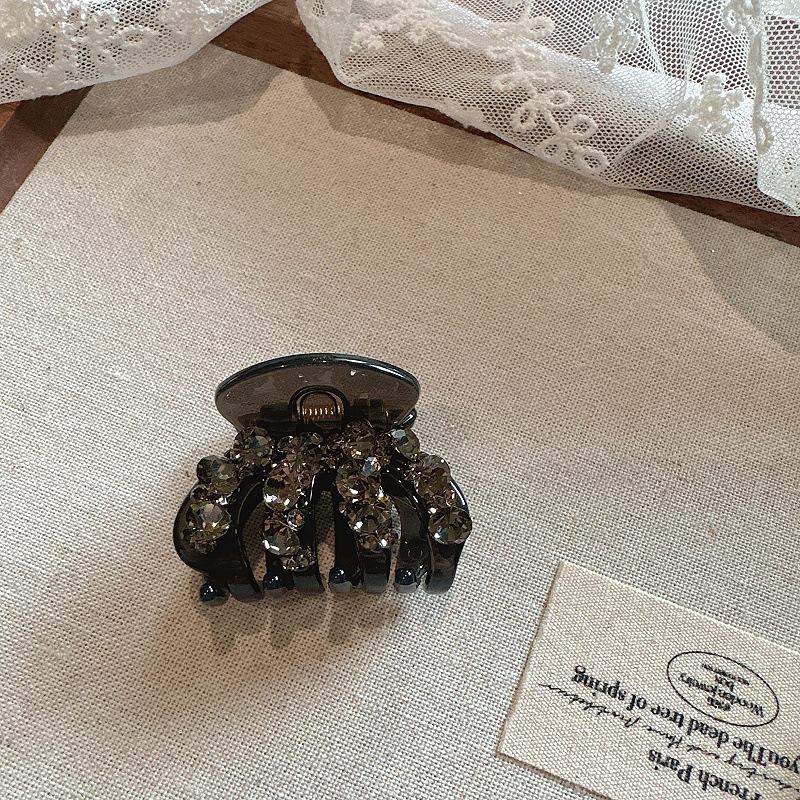 Korean Delicate Miniature Pumpkin Rhinestone Hair Clip, Sweet and Cute Versatile Small Grab Clip, Bangs Clip, Ponytail Clip