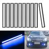 Car LED Strip Lights COB Running Light Bar Blue DRL Fog Driving Lamp Waterproof