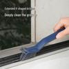 2-in-1 Crevice and Window Cleaning Brush with Hair Clip for Bathroom and Kitchen