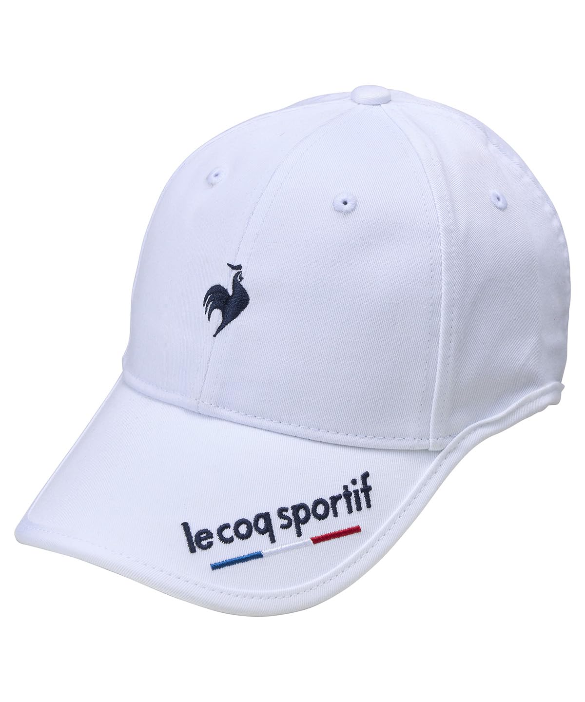 

Coq Sportif Cap Ear Curved Sunglasses Holder Cotton Golf LG5SCP01M WH00 [Le Golf] Men s (White)