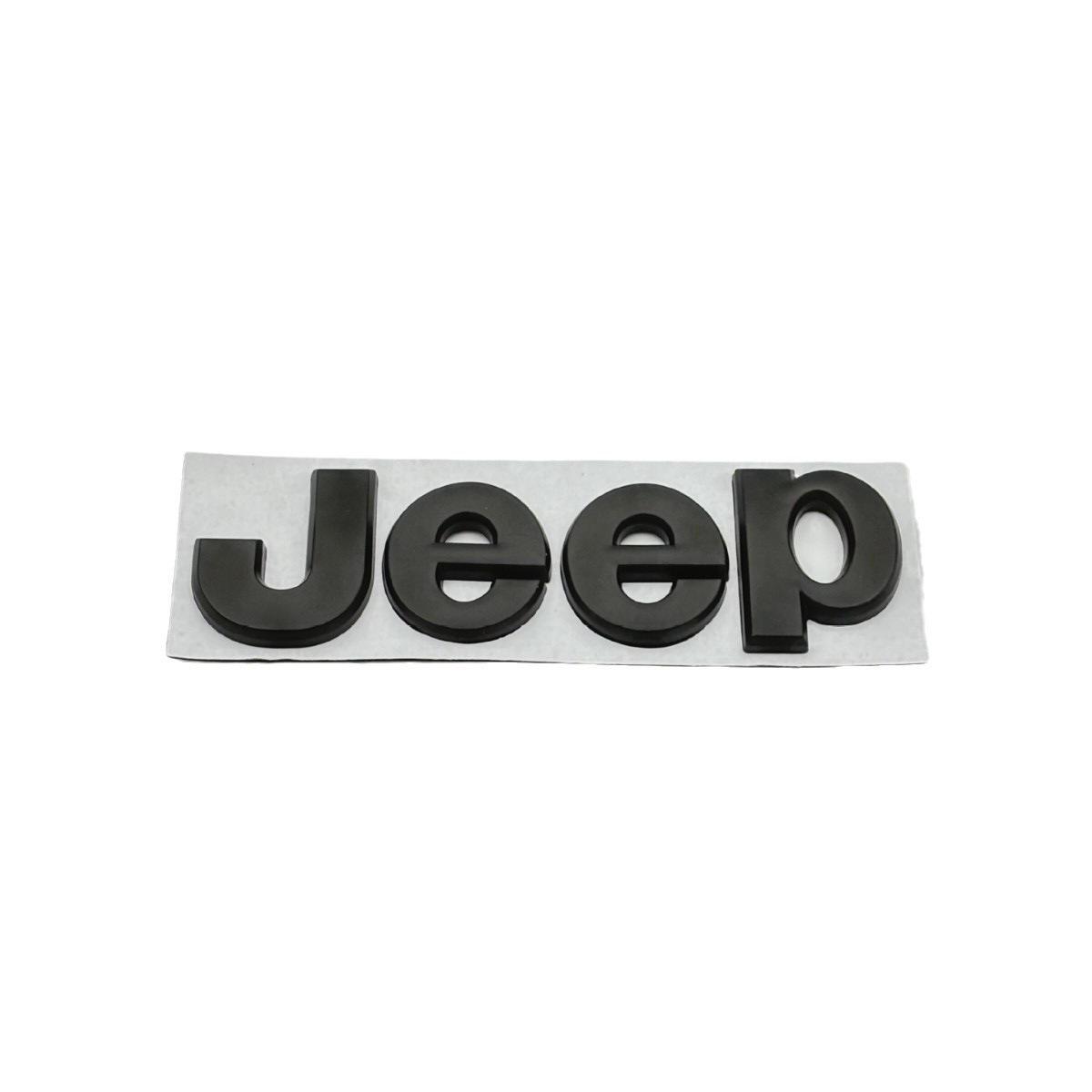 3D Металлическая эмблема Наклейка на кузов автомобиля для Jeep Compass Wrangler чёрный