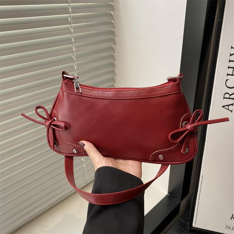 Summer beauty niche high sense trend leopard print casual portable shoulder underarm bag women's bag