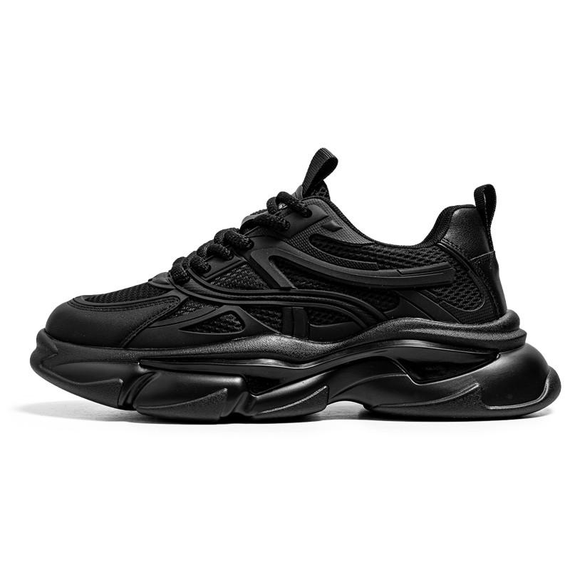 Модные кроссовки мужские зеленые прогулочные туфли на платформе мужские удобные уличные — фото 17