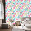 Beautiful colorful hearts wallpaper for living room and bedroom 50x1000