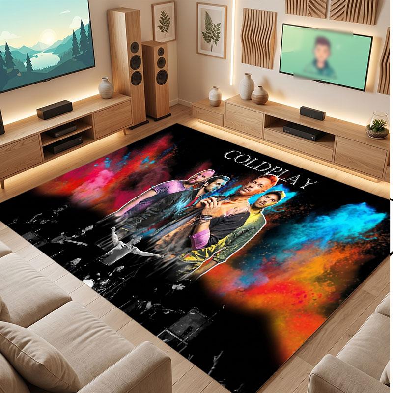 Coldplay Rug Soft Thick Non Slip Floor Carpet for Bedroom Living Room Home Decor
