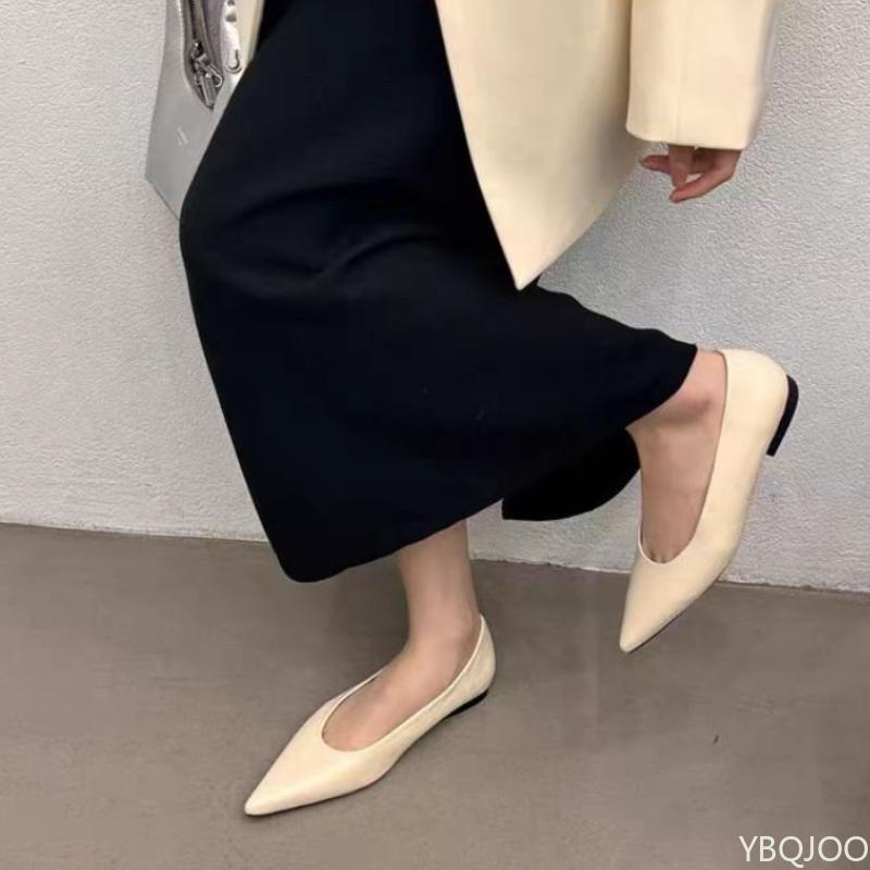 Fashion Spring summer new shallow mouth pointed temperament Baotou casual flat shoes simple comfortable versatile women's shoes