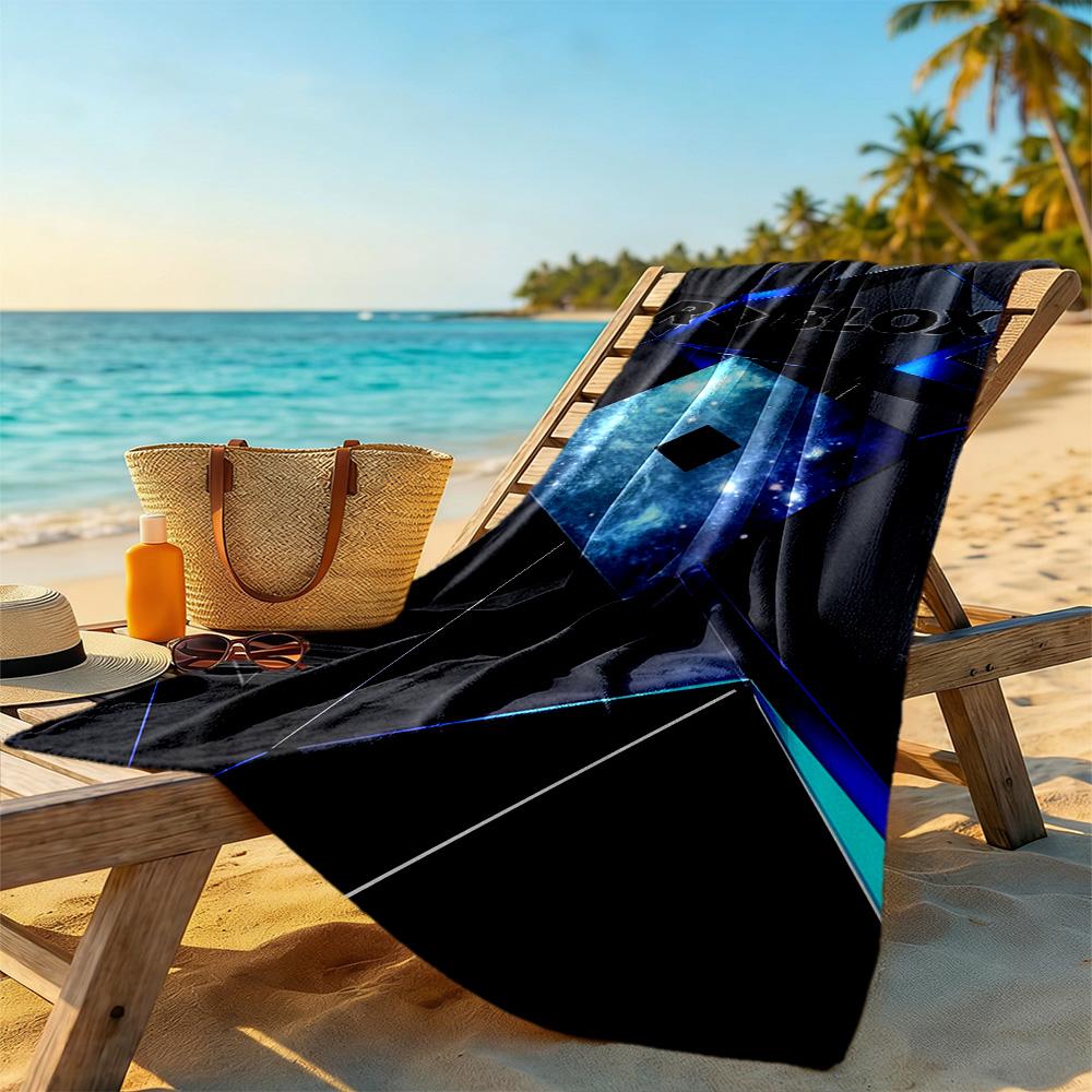 Roblox Beach Towel Soft Durable Quick-Dry Comfortable Lightweight Suitable for Swimming, Gym, Camping, Yoga Vacation