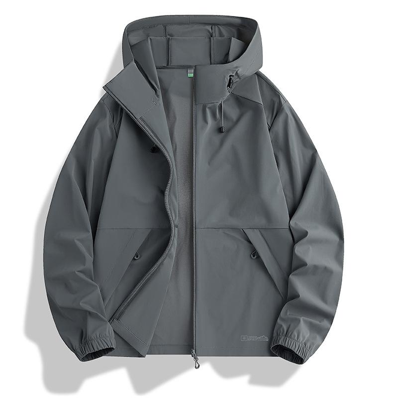 UPF80 + Ice Silk Sunscreen Clothing Men's and Women's Summer New Light and Thin Jacket Outdoor Fishing Hooded Sunscreen Clothing