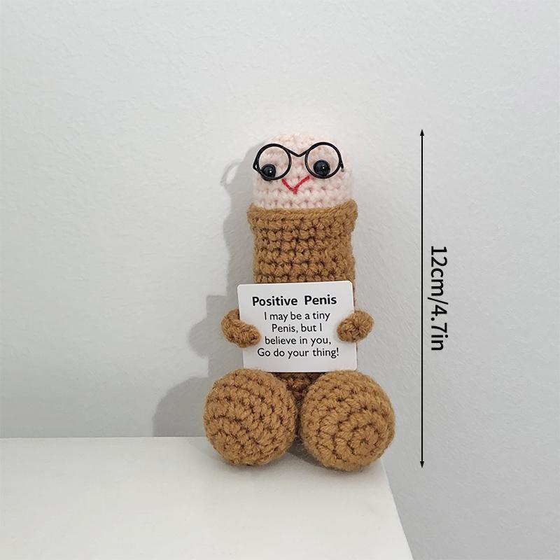 Crochet Ornament Desk Accessories Handmade Doll Birthday Party Decoration Party Gift Favors Hand Knitted Ornament