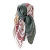 Color matching cashew nut simulation silk high-end large square scarf silk scarf printed shawl decorative scarf sunscreen scarf headscarf scarf