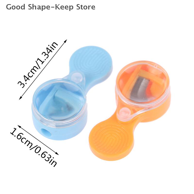 Mini Pointer Pencil Sharpener, 2mm Leads, Portable Sharpener, 4Pcs Student supplies pencil sharpening tools