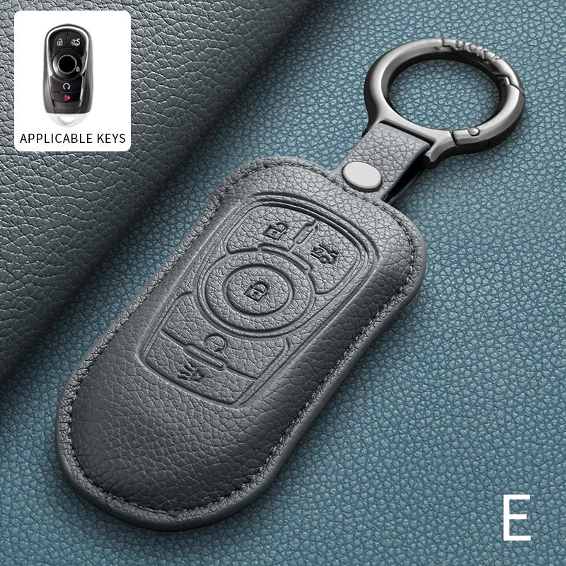 Leather Key Fob Cover For Buick Encore Envision Lacrosse Regal Verano