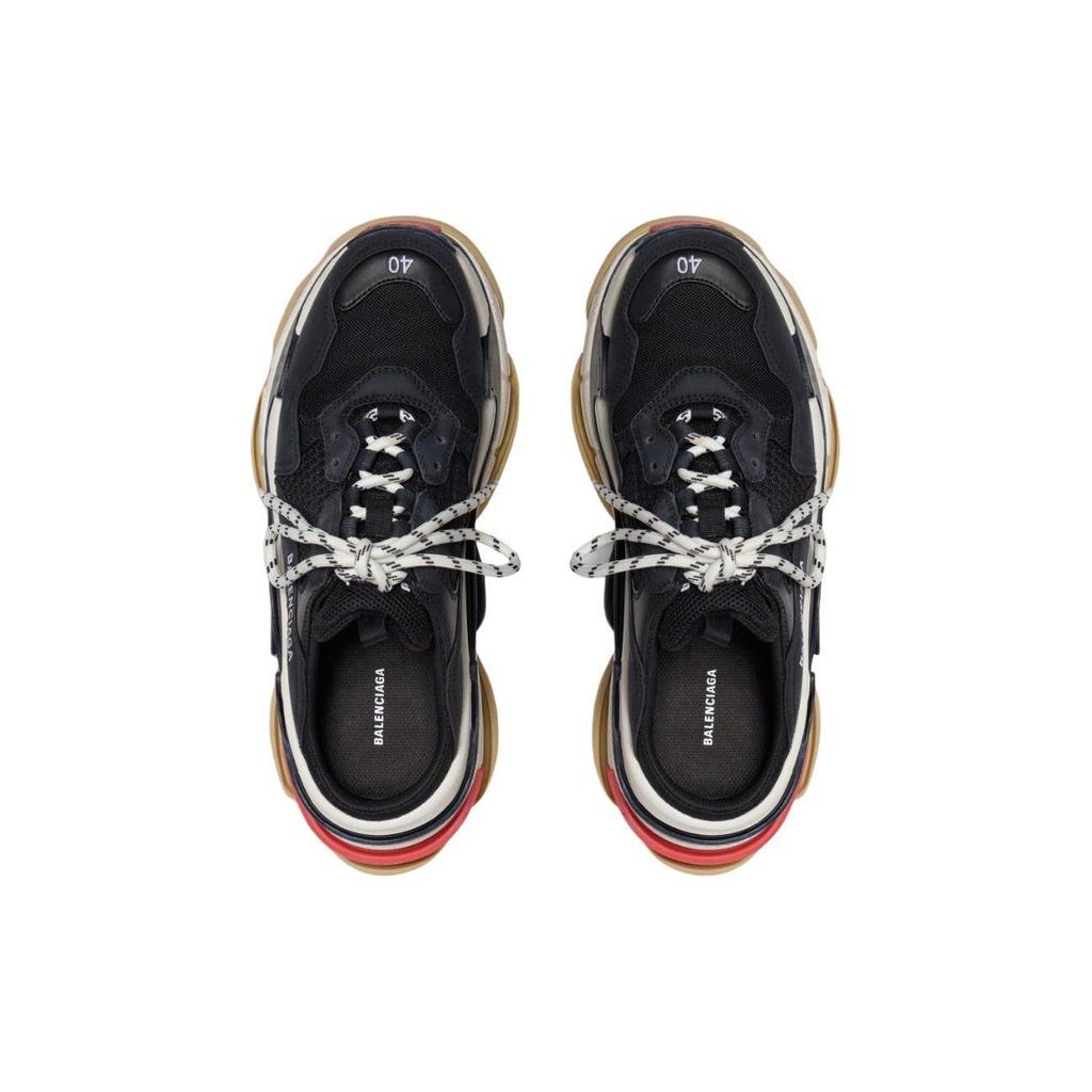 Balenciaga Triple S Low Top Casual Shoes Women's Black 755686W3SM11096