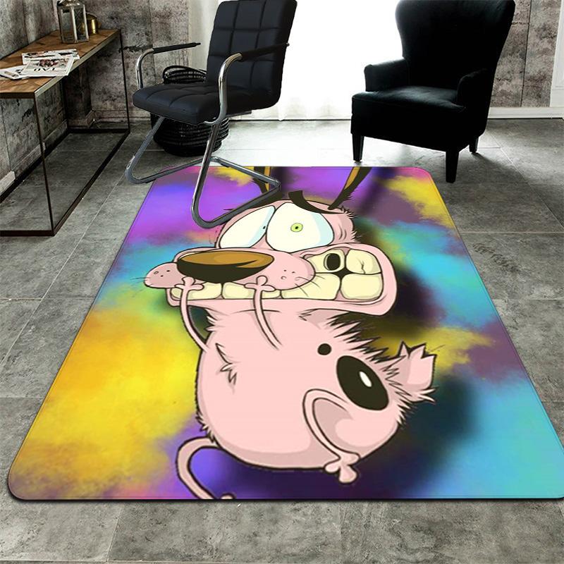Courage the Cowardly Dog Rug Floor Mat for Living Room or Bedroom Soft and Comfortable Carpet a Gift for Birthday and Holiday.MFF0918002